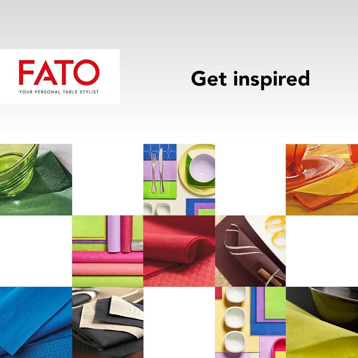 , Șervețele de hârtie de unică folosință, ideale pentru aperitive și cocktailuri, pachet de 100 de șervețele, dimensiune 24X24, 4 straturi, 2 straturi, culoare galbenă, 100% hârtie din celuloză pură, certificate Fsc (pachet de 3)