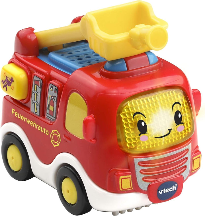 Vtech TUT TUT Baby Flitzer - Garaj de parcare, colorat, 66.6 x 75.3 x 45.1 cm & TUT TUT Baby Flitzer - Mașină de pompieri - mașină de jucărie cu muzică, buton luminos, propoziții și sunete interesante Jucarii Bebe Naty Shop