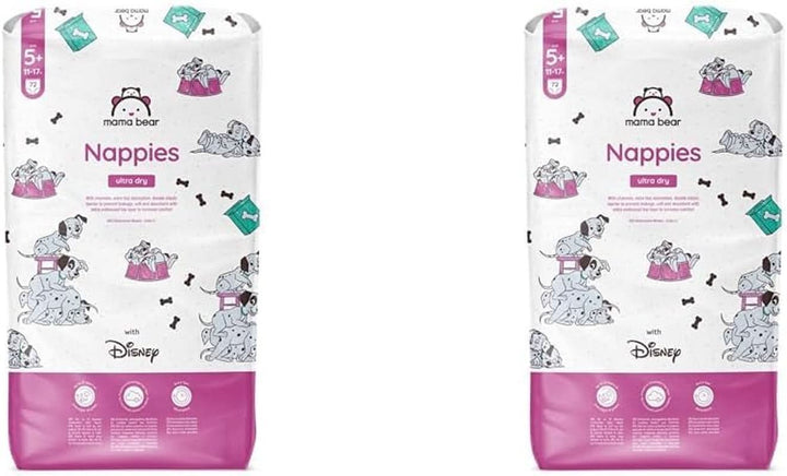 Scutece Mama Bear Disney Ultra Dry mărimea 4 (8-14 kg), alb, 84 bucăți (1 pachet) Naty Shop Mărimea 5+ (11-17 kg) (pachet de 2) Pachet individual