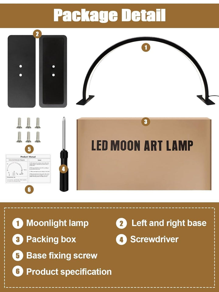 Kalolary Lampadaire, Lash Lumière Pour Extensions De Cils Regglable À 360°, 3000K-6000K Lamp Demi-Lune, Lamp De Beauté (Lampa cu jumătate de lună)