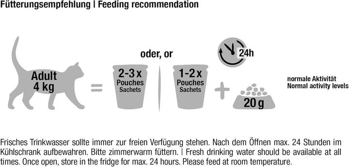 LEONARDO Fresh Pouch [16X70G Rață cu fâșii de carne] Pulled Beef | Hrană umedă fără cereale pentru pisici | Hrană completă pentru pisici