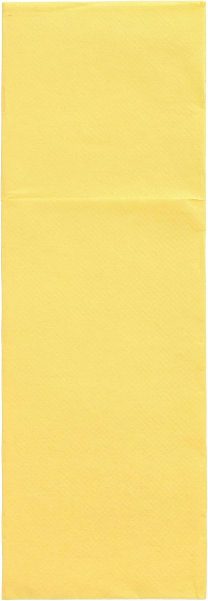 50 pungi de tacâmuri șervețele 'DAILY Collection' 48 Cm X 30 Cm galben cu pliu pentru tacâmuri