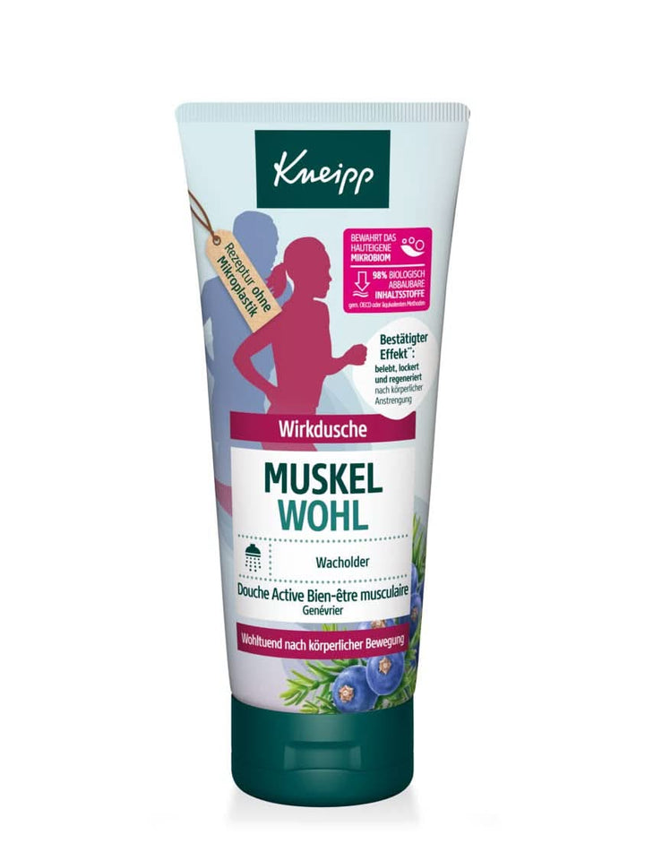 Kneipp, Gel de duș reactivant și relaxant cu ulei esențial de ienupăr - ideal după exerciții fizice și efort, 200 ml Duș și baie Naty Shop