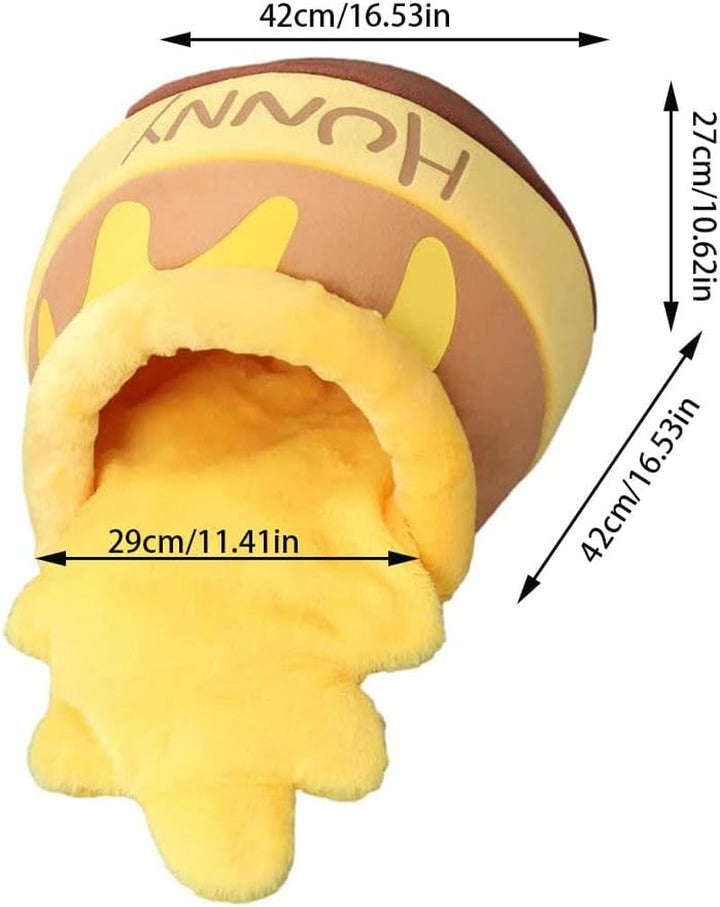 Pat pentru pisici, peșteră pentru pisici, pat de pluș pentru pisici, pat de pluș pentru pisici, cuib de pisică cu miere, pentru pisici mici
