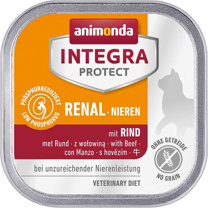 Animonda INTEGRA PROTECT Hrană umedă pentru pisici Sensitive Pure Pork (16 X 100G), recomandată de veterinari pentru alergii alimentare, hrană dietetică dezvoltată de veterinari pentru pisici adulte