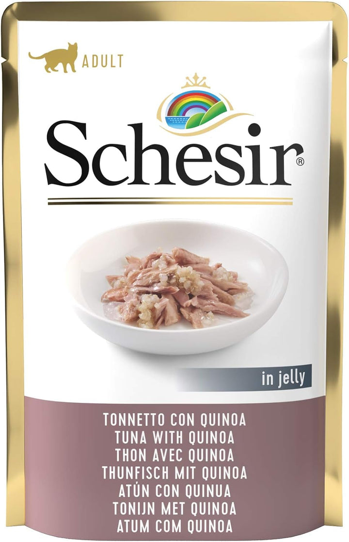 Cat Jelly Tuna With Seabass, hrană umedă pentru pisici, 30 pungi X 50 g