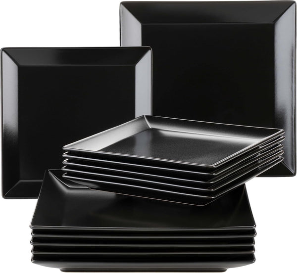 MÄSER Manhattan City, serviciu de masă pe porțelan Pentru 6 persoane, negru Seturi vesela masa Naty Shop Default Title