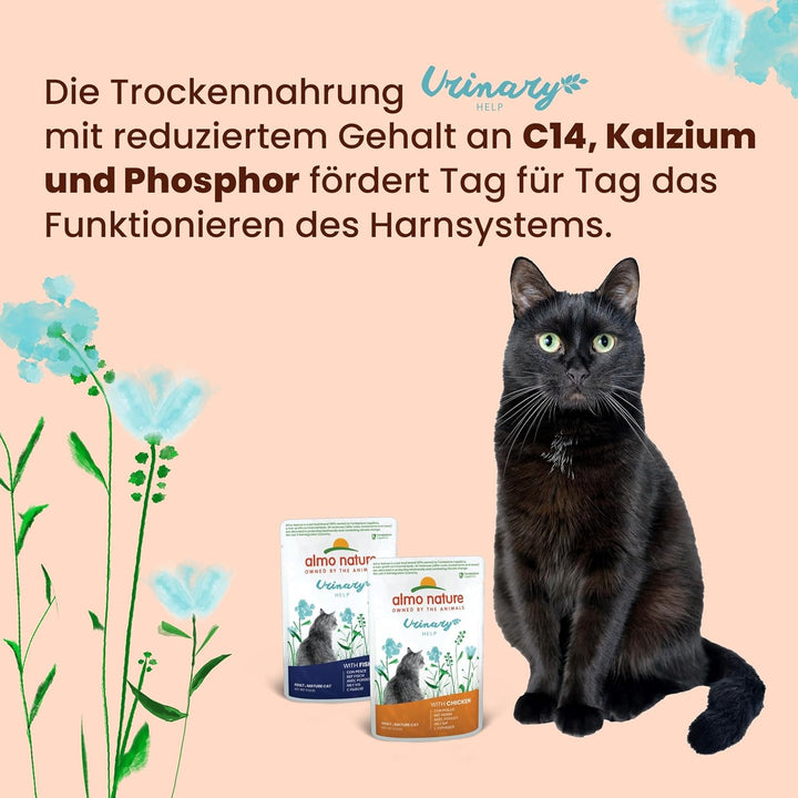 Almo Nature Holistic Urinary Help - Hrană umedă pentru pisici adulte - cu pește - 70G, pachet de 30