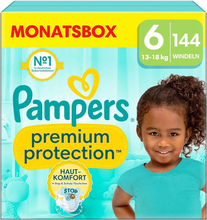 Pampers Baby Nappies mărimea 4, Premium Protection, Nappies, 174 buc. , 9Kg - 14Kg Mama si Copilul Naty Shop 6 (144 buc) Premium Protection