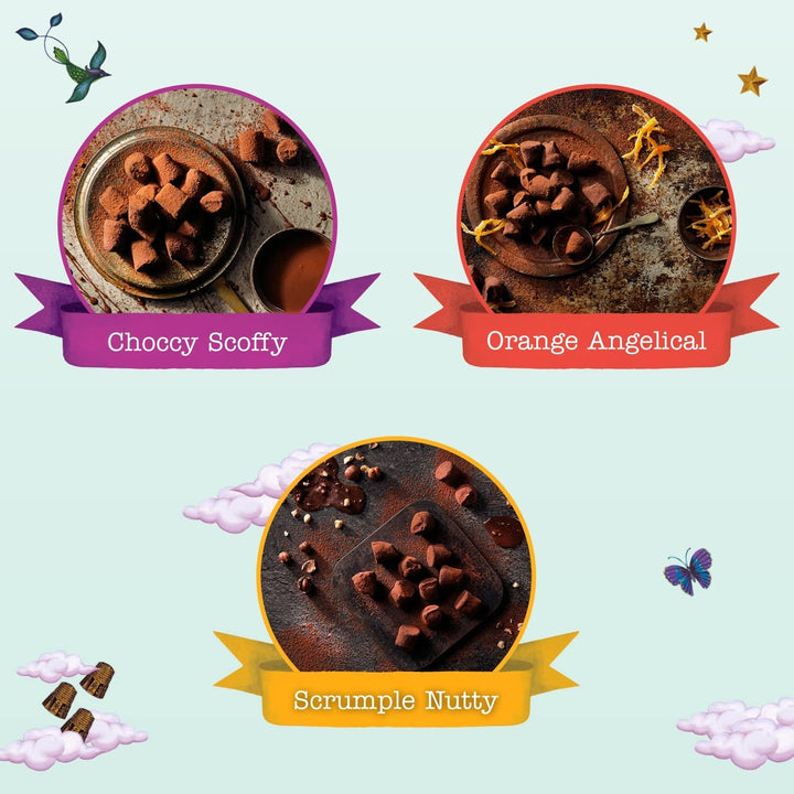 Monty Bojangles Taste Adventures Sortiment de ciocolată cu praf de cacao, 315 grame Bomboane de Ciocolata Naty Shop