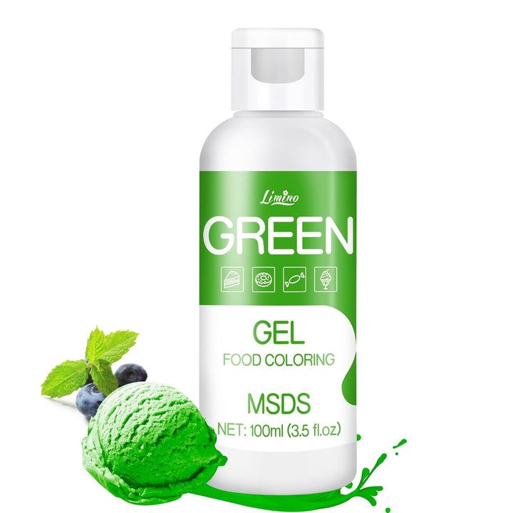 Colorant alimentar în gel - 100 ml, coloranți alimentari în gel pentru prăjituri, copt, fursecuri, macaroane - Colorant alimentar concentrat fără zahăr pentru decorarea torturilor, băuturi, ouă de Paște, slime DIY (alb)