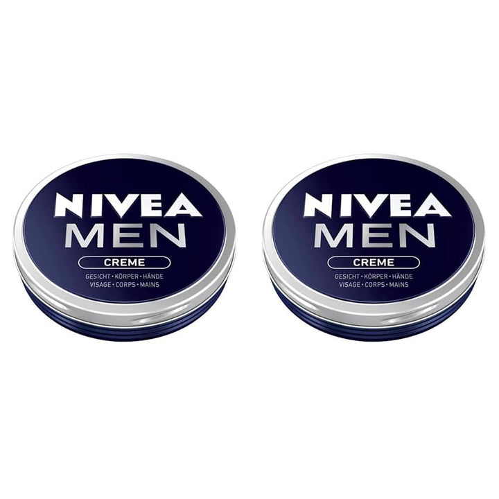NIVEA MEN Creme, cremă hrănitoare pentru piele cu vitamina E, 150 ml Naty Shop 2 x 75 ml 75 ml