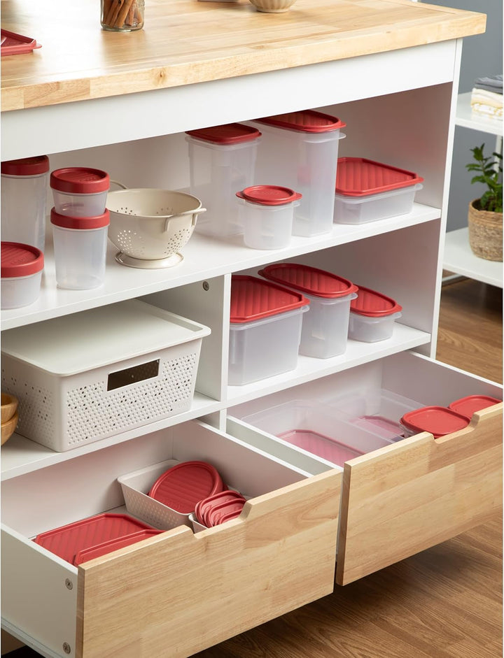 Borcan TATAY pentru depozitarea alimentelor, Etanș la aer, 0,4L capacitate, Capac cu șurub, Fără BPA, Potrivit pentru microunde și mașină de spălat vase, Roșu merișor. Dimensiuni: 8,5 x 8,5 x 11,1 cm Cutii depozitare alimente Naty Shop