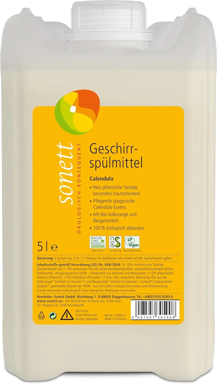 Lichid de spălat vase Sonett Calendula, 300 ml Detergenti Bucatarie Naty Shop