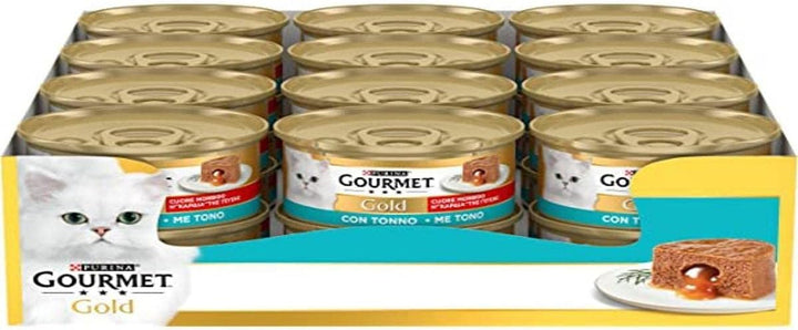 Purina Gold Heart Soft Moist Cat cu ton - 24 cutii la 85 G (24 X 85 G)