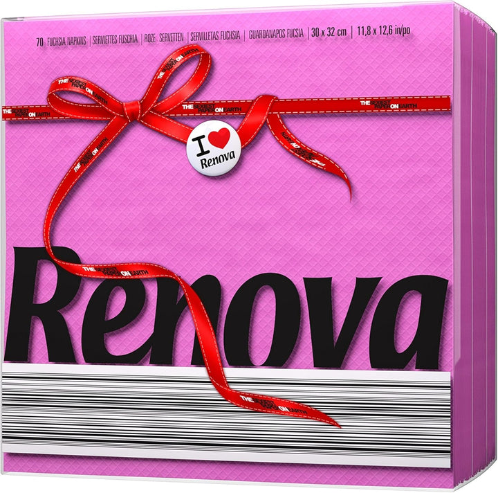 Șervețele de hârtie Renova Red Label Fuchsia - 70 de șervețele