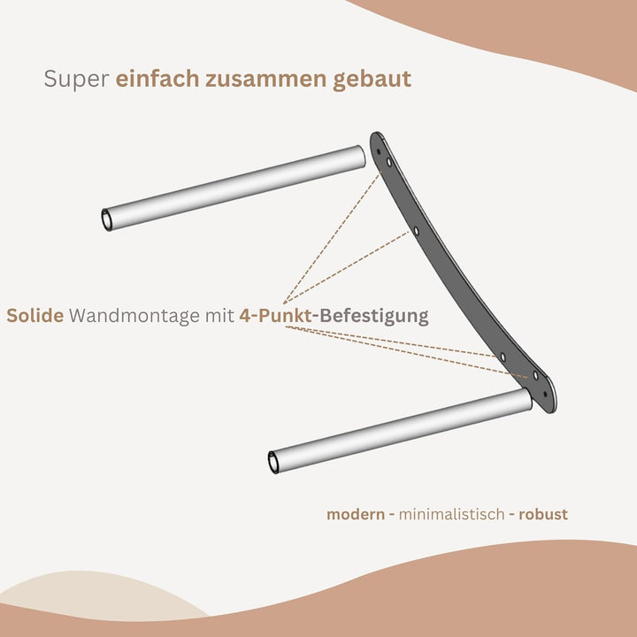 Hamac metalic AZANO® XL pentru pisici | Perete de cățărat de design pentru pisici | Pat de perete pentru pisici | Extra mare și stabil - (Alb)