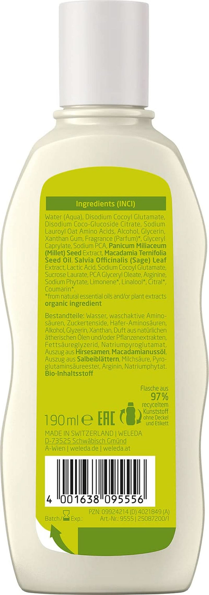 WELEDA Organic Millet Care Shampoo, curatare delicata, 190 ml Duș și baie Naty Shop