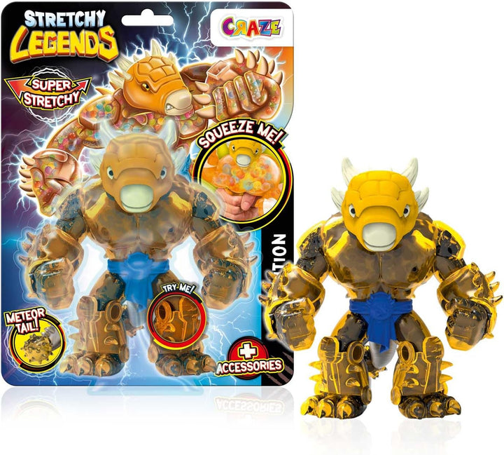 STRETCHY LEGENDS D'Molition - Figurine de acțiune elastice pentru copii, figuri de supereroi elastice pentru a colecta cu umplutură de slime Action figures Naty Shop Stretchy D'Molition