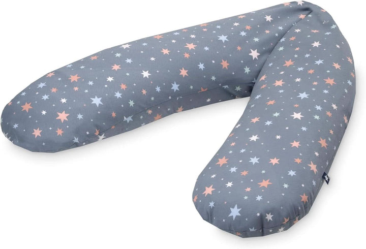 Julius Zöllner pernă de alăptare din jersey aprox. 190 cm | umplutură 42 litri microperle Eps | Fabricat în Germania | capac din jersey 100% bumbac Accesorii Hrana si Alaptare Bebe Naty Shop Steluțe strălucitoare