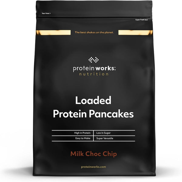 Protein Works - Loaded Protein Pfannkuchen | Premium Pfannkuchen Mischung | Eiweiß Pancakes | Protein Pancakes | 8 Servings | Natürlich | 500G Amestec pentru copt si gatit Naty Shop 500 G (1Er Pack) Natürlich