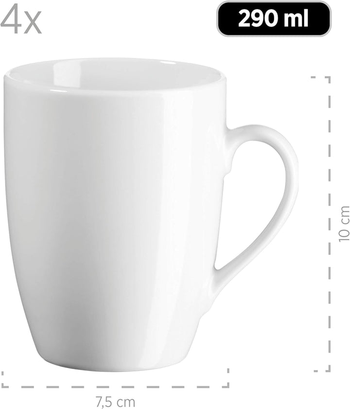 Mäser Kombiservice, Porzellan Barca, Weiß Seturi vesela masa Naty Shop