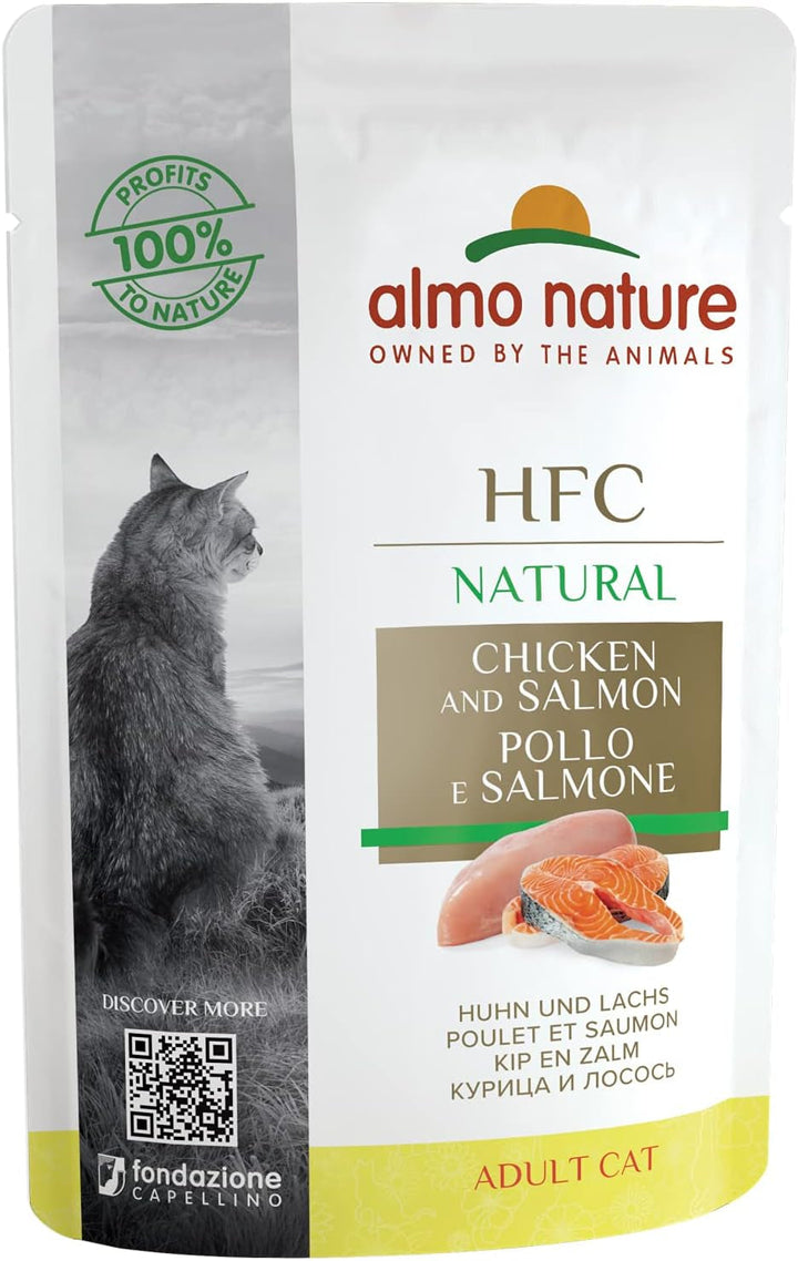 Almo Nature HFC Jelly Hrană umedă pentru pisici cu ton și limbă-de-mare 24Pack (24 X 55G)