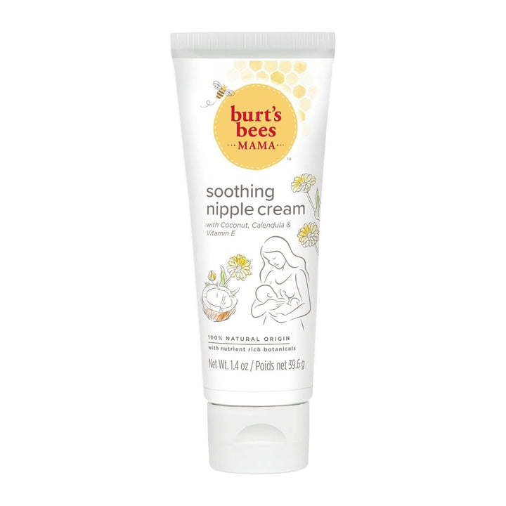 Burt'S Bees® Mama Soothing Nipple Cream cu nucă de cocos, calendula și vitamina E, 100% naturală, 1,4 uncii Accesorii Hrana si Alaptare Bebe Naty Shop
