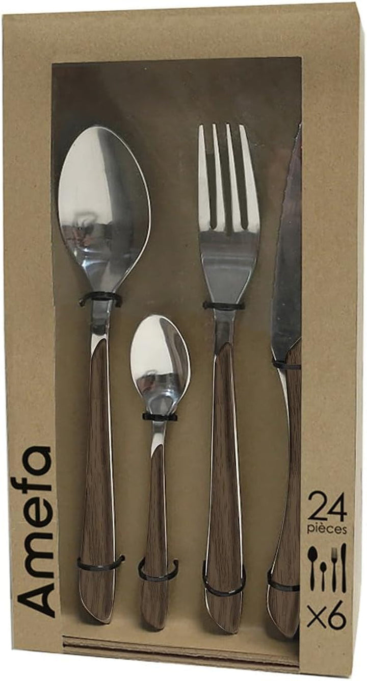 Amefa ECLAT set de tacâmuri NATURE, 24 de piese, 6 persoane Bucatarie Naty Shop