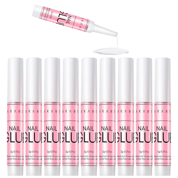 Lipici de unghii Makartt extra puternic pentru unghii artificiale, uscare rapidă în 5 secunde, lipici acrilic pentru vârfuri de unghii sau unghii reparate, nu necesită întărire cu lampa UV, 7 ml