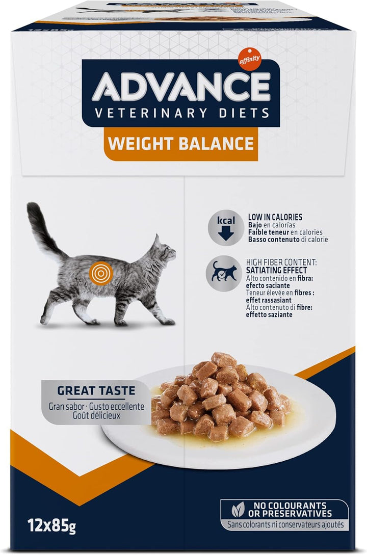 Advance Veterinary Diets Hrană umedă renală pentru pisici: Multipack cu 12 pungi, 85 G