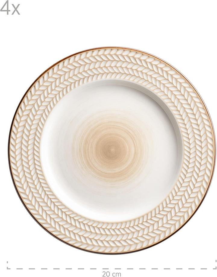 MÄSER 931941 Seria Prospero, serviciu de cafea modern din 12 piese (4 persoane) în stil vintage Seturi vesela masa Naty Shop