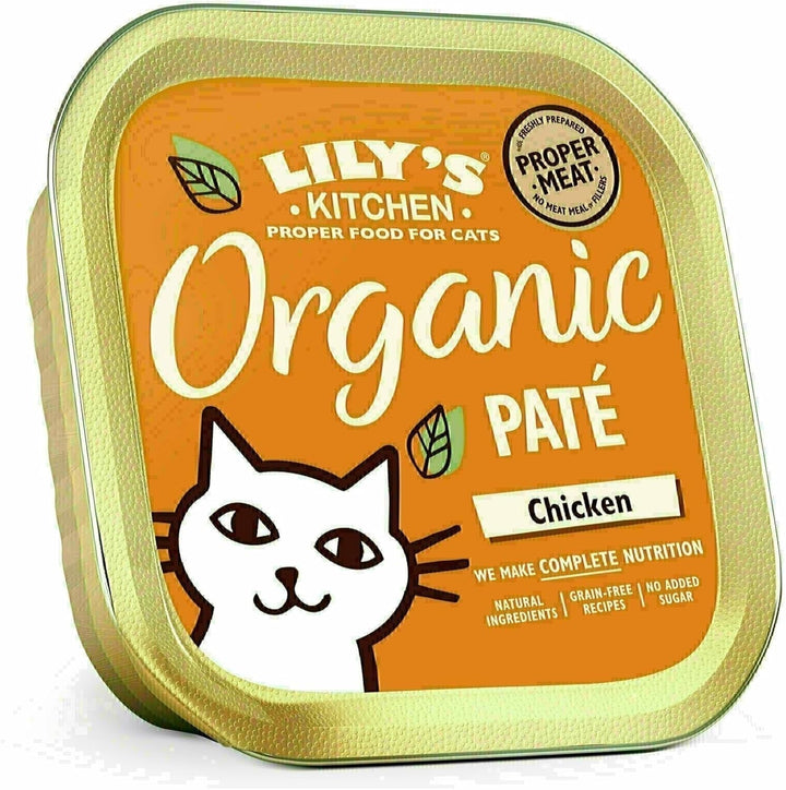Lily'S Kitchen Made With Natural Ingredients Hrană umedă Pâté pentru pisici adulte Organic Fish Grain Free Recipe 19 X 85G