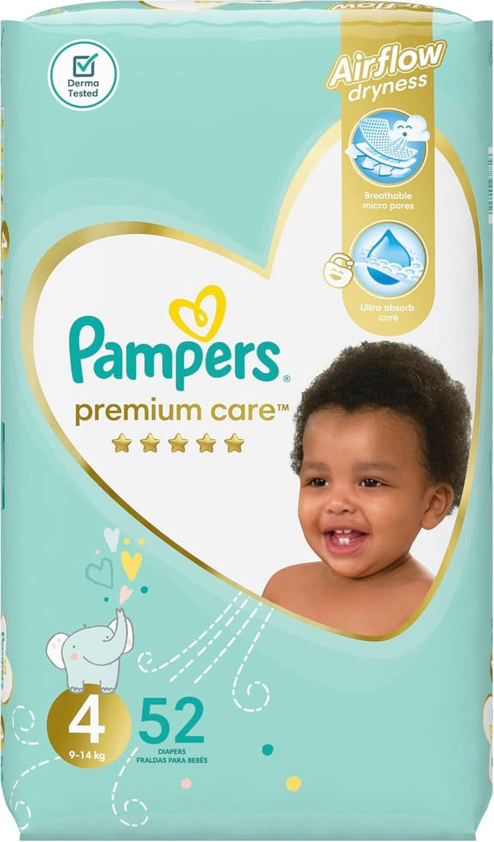 Pampers Premium Care 4 ,8 - 14 Kg, 52 buc Mama si Copilul Naty Shop