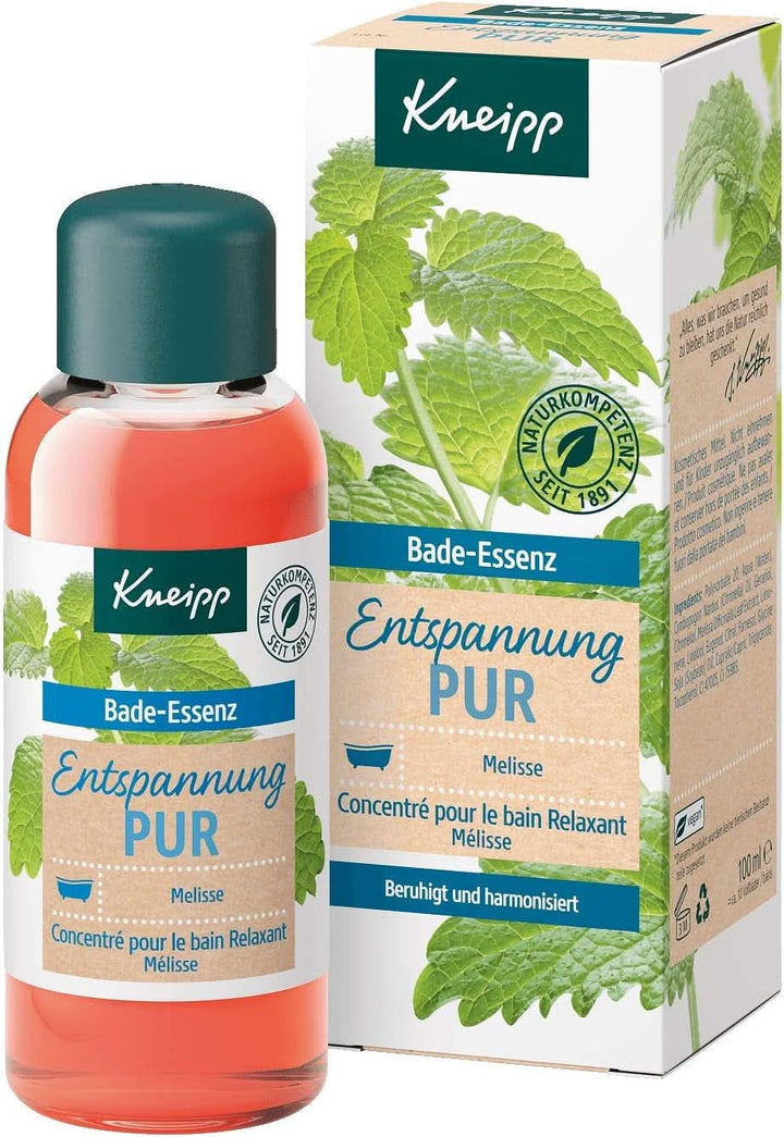 Kneipp Bade, ulei de baie cu ulei esențial natural de melissa indiană și extract de balsam de lămâie, 100 ml Naty Shop Default Title