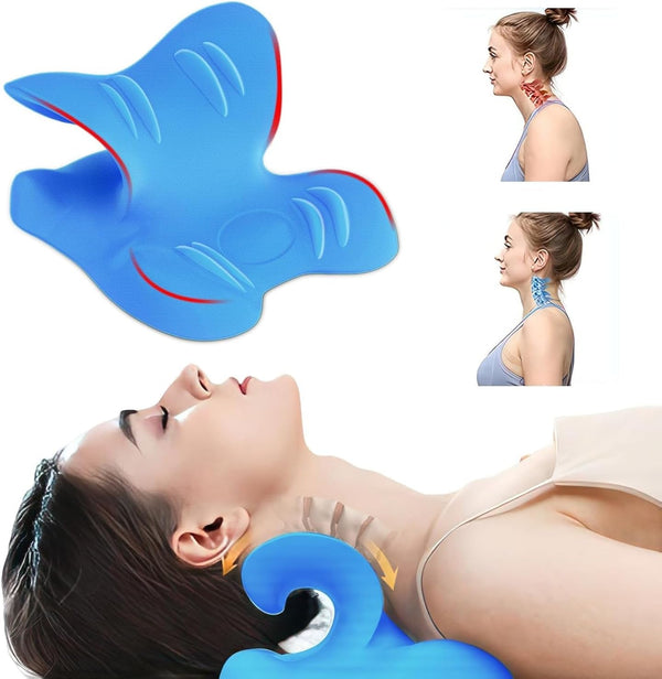 Neck Stretcher 2.0, Cloudy Neck Lefaya Neck Stretcher Orthopaedic Test Winner Neck Stretcher pentru a ușura durerea gâtului Premium Neck Hump Neck Cloud corectează postura (albastru) Perne ortopedice cervicale Naty Shop Titlu implicit
