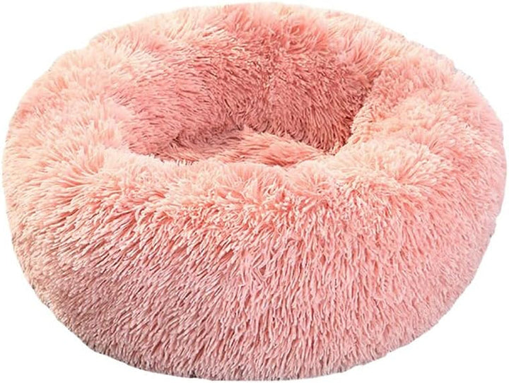 Pat pentru pisici Queta, pat minunat pentru animale de companie, pat pentru câini mici, pat rotund și moale, pat pentru pisici (50 cm, bej)