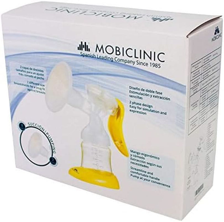 Mobiclinic ®, Pompă de sân manuală, marcă europeană, mâner ergonomic Accesorii Hrana si Alaptare Bebe Naty Shop