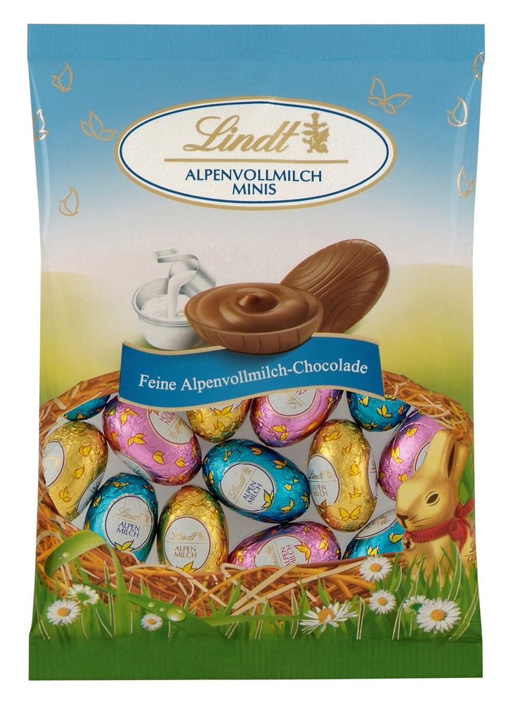 Lindt Ciocolată Specialități Mix Ouă, cinci arome cu și fără alcool Bomboane de Ciocolata Naty Shop Ciocolata cu lapte din Alpi