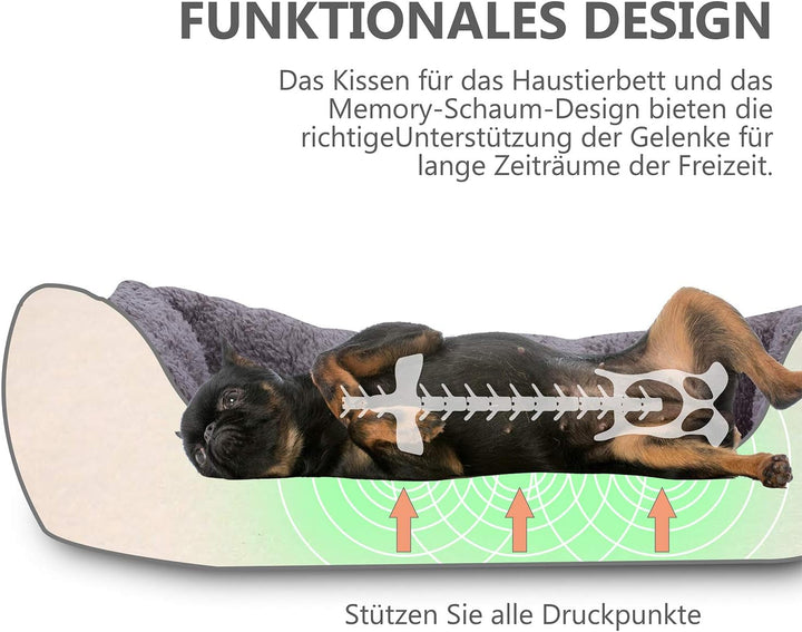 Acsergery Pat pentru pisici Pat moale pentru câini Pat cald pentru câini Loc de dormit pentru câini Pătură pentru pisici Saltea pentru câini Canapea pentru câini Canapea pentru pisici (Negru)