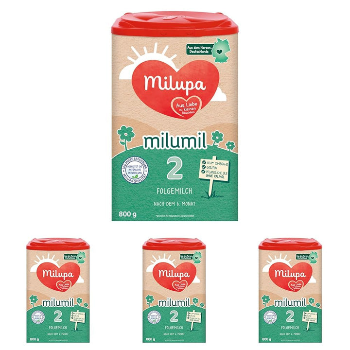 Milupa Milumil Pre, Lapte praf pentru bebeluși - Cu nutrienți importanți și fără ulei de palmier - 800 g Naty Shop 4 x 800 grame Milumil 2
