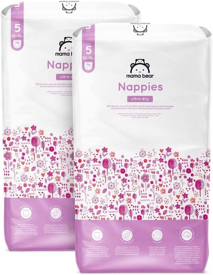 Scutece Mama Bear Ultra Dry, diverse marimi si cantitati Mama si Copilul Naty Shop 5 (10-16 Kg) Pachet lunar