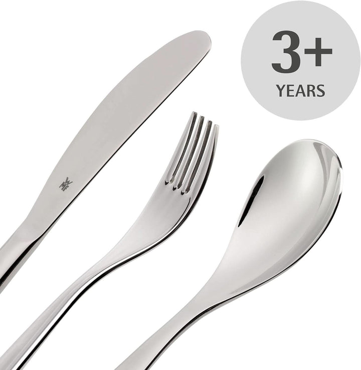 WMF Animals set de tacâmuri din oțel inoxidabil pentru copii, 4 piese, Cromargan lustruit Bucatarie Naty Shop