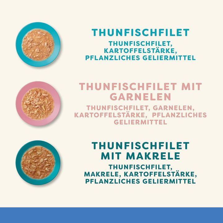 Applaws 100 % hrană umedă naturală pentru pisici adulte, sortiment de pește în sos Multipack, cutii de 12 × 70 g