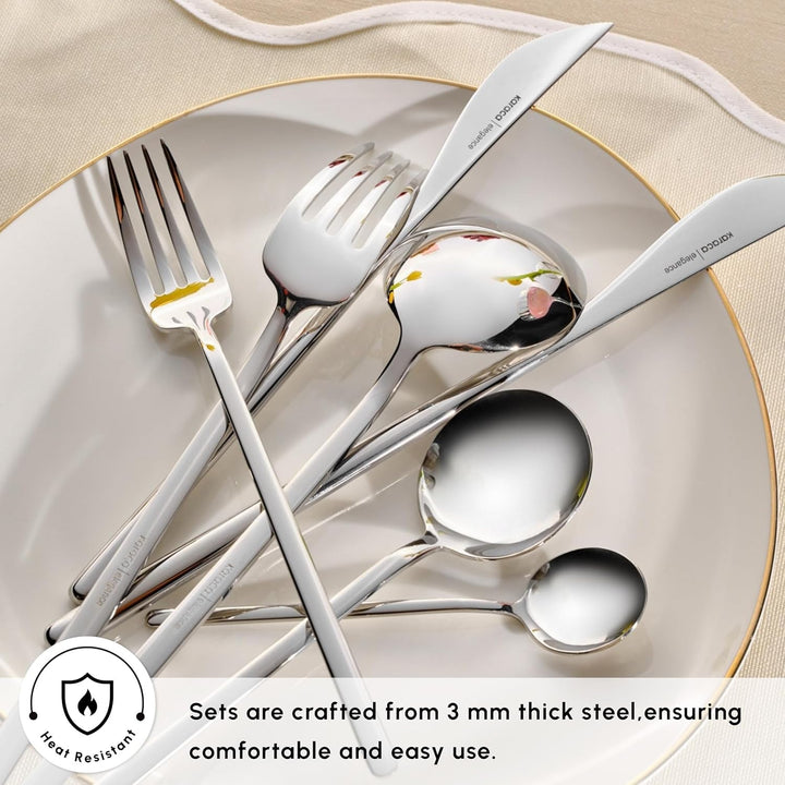 Karaca Focus Elegance, set de tacâmuri de 84 piese, 12 persoane Bucatarie Naty Shop