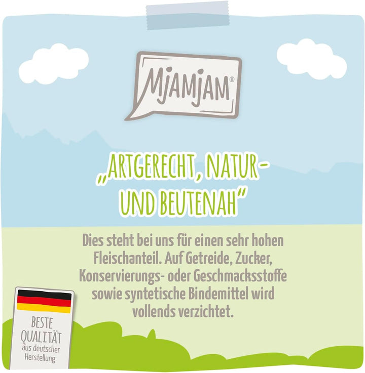 Mjamjam - Hrană umedă premium pentru pisici - Mese delicioase Mix Pack III pentru pisica ta, pachet de 6 (6 X 200 G), fără cereale cu extra carne