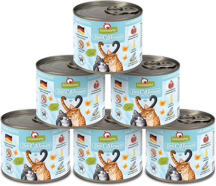 Granatapet Delicatessen Chicken PUR, hrană umedă pentru pisici, hrană fără cereale & fără zahăr adăugat, hrană pentru pisici cu conținut ridicat de carne & uleiuri de înaltă calitate, 6 X 400 G