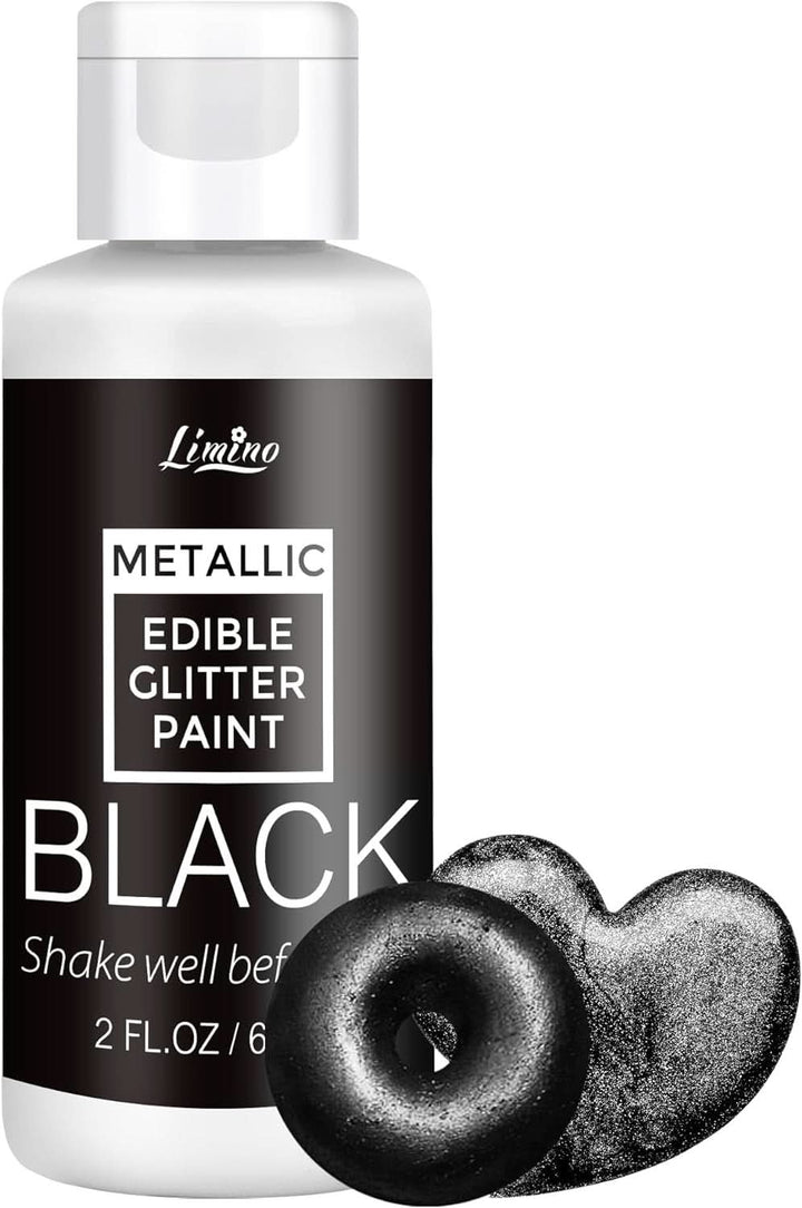 Glitter comestibil lichid, 60 ml Naty Shop Negru