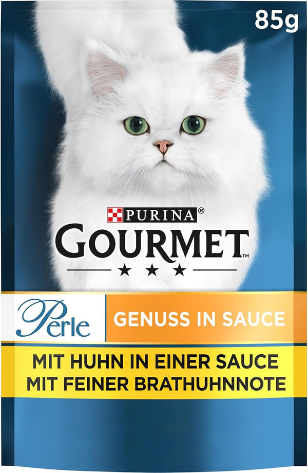 Gourmet Perle Indulgence in Sauce Hrană umedă pentru pisici, cu pui, 26pachet (26 X 85G)
