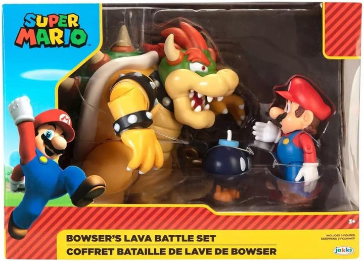 Nintendo Super Mario Bowser 18Cm Vs. Mario Set de figuri (Valul 1) Action figures Naty Shop